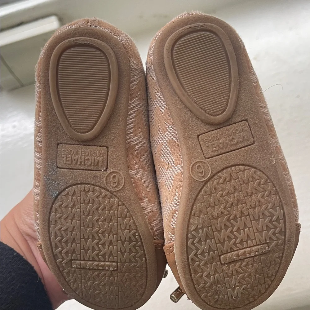 Michael Kors Kids Tan Ballet Flats